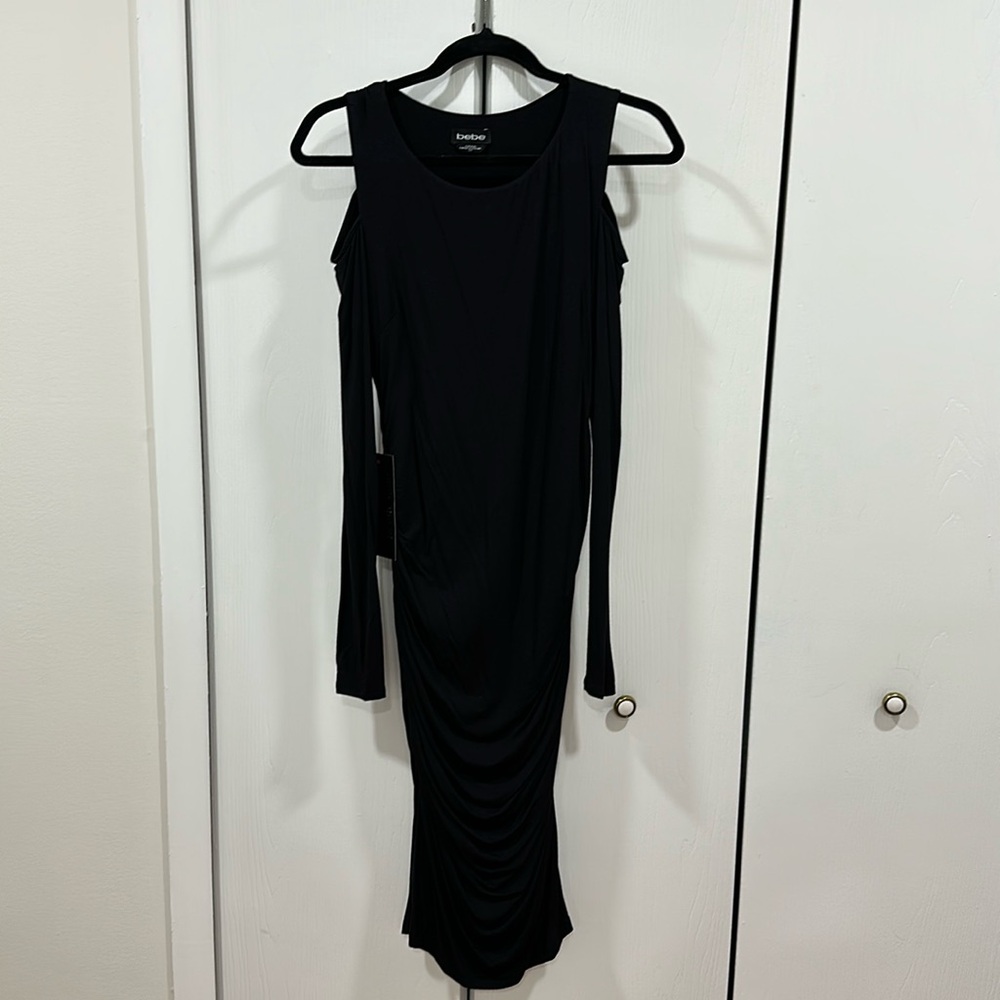 Bebe cold shoulder dress